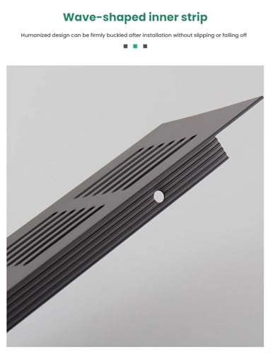 Grille de ventilation alu encastrable pour mur, sol et plafond 50x250 - 5