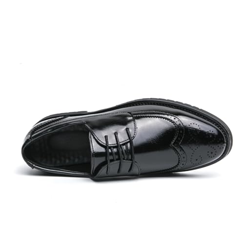 Minishion Mens Casual Dress Shoes Oxford Lace-up Formal Business Work Sneaker3