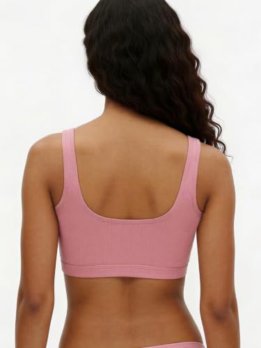 Image of Enamor Bamboo Cotton IB07, Women's Pop-on Bra - 3X Softer, 4X More Absorbent, Antimicrobial, Padded, Wirefree, Full Coverage