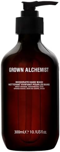 Amazon.com : Grown Alchemist Invigorate Hand Wash – Liquid Hand Soap with Aloe, Sweet Orange, Cedarwood & Sage – Gentle, Moisturizing Kitchen & Bathroom Soap, Natural Plant Based Gel Cleanser, 300mL