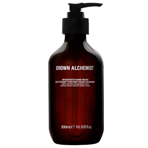 Grown Alchemist Invigorate Hand Wash – Liquid Hand Soap with Aloe, Sweet Orange, Cedarwood & Sage...