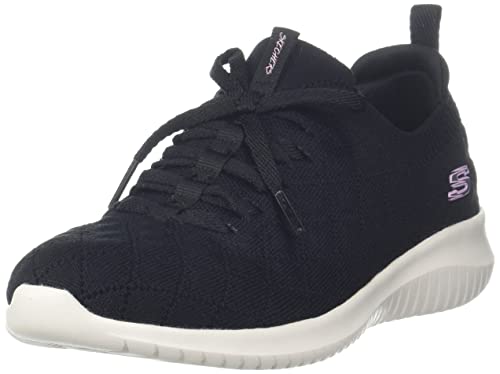 Image of Skechers Women Ultra Flex Soft Classic Slip Ons Black /White