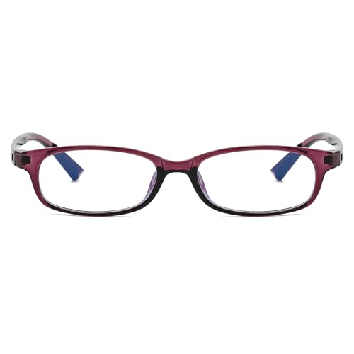 Image of Trendy Rectangular Glasses for Women Men Narrow Square Blue Light Blocking Fake Eyewear Y2K Cosplay Glasses