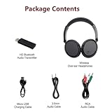 Nightwooolf HiFi Stereo Bluetooth Wireless Headset Over Ear with FM Radio for Adults and Elderly, Pure Bass Sound Lightweight Wireless Bluetooth Headphones for Cellphone, PC and Watching TV - Image 7