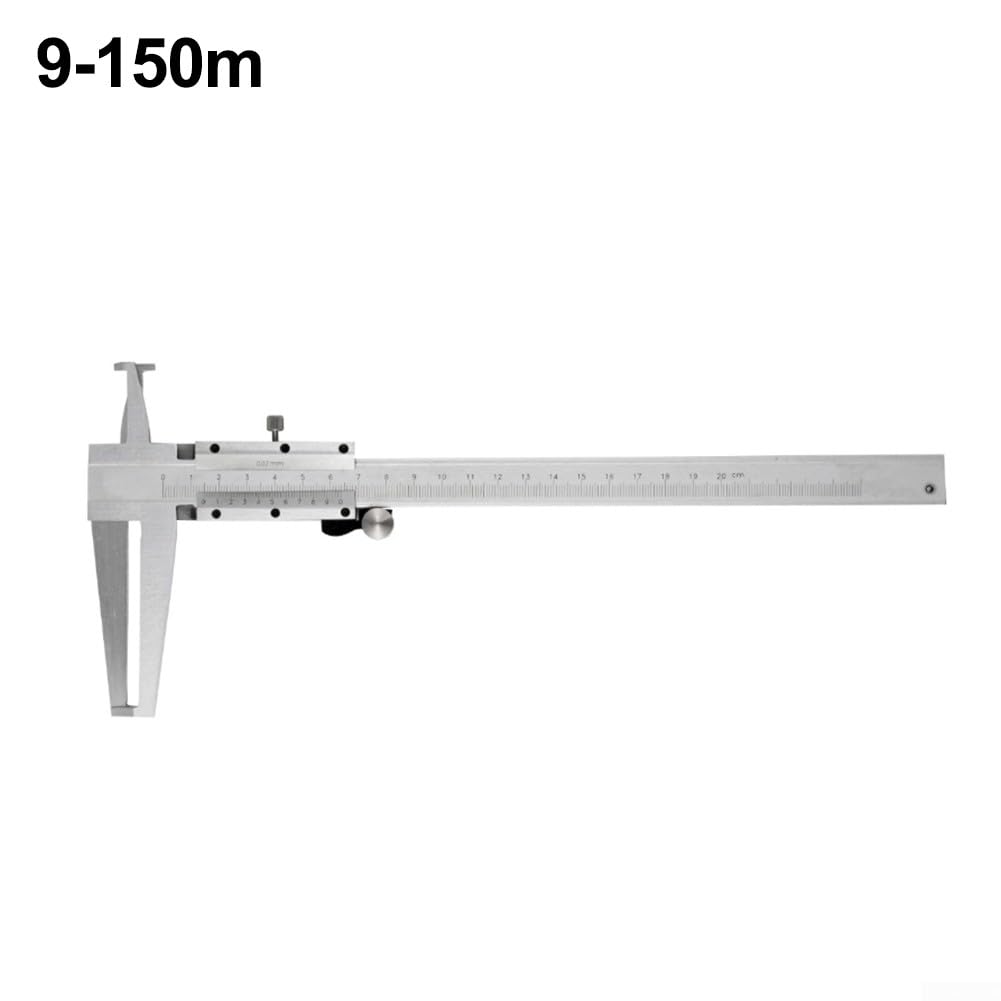 Calibrador de doble ranura interior de 9 a 300 mm, calibre de precisión de acero inoxidable para medición de diámetro interior, bricolaje, taller en casa, grado profesional (9-150 mm)