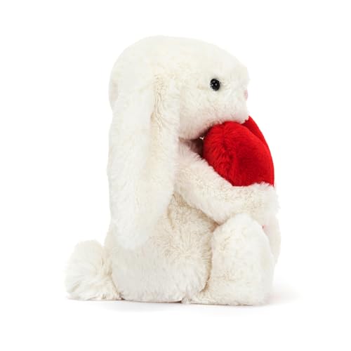 Jellycat Bashful Red Love Heart Bunny Stuffed Animal, Small 7 inches - Rabbit & Bunny Plush Toy - Classic Children's Gift - Valentine's Day Gift - Image 4