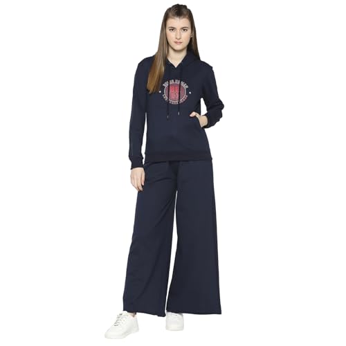 Image of Being Human Red Wide Leg Fit Women's Track Pants Clothing