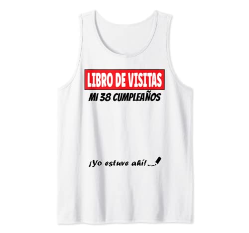 Libro De Visitas - 38 Años Cumpleaños Divertido Regalo 1983 Camiseta sin Mangas