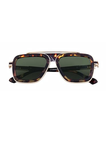 Image of Fashion Men Sunglasses Square Frame Shades for Men UV400 Protection Sunnies(98082)