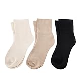 hoyuwak 3 PCS Winter Boots Socks Warm Wool Cozy Knit Crew Socks for Women Fall Winter Christmas Gifts