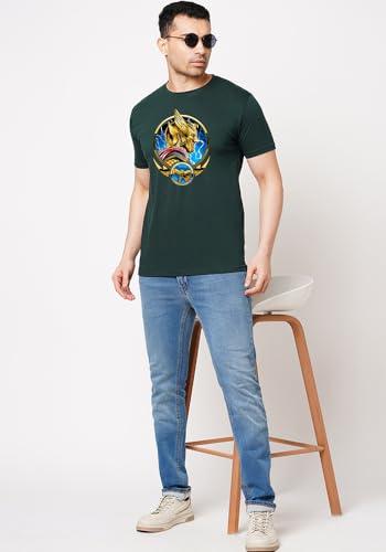 Image of Wear Your Opinion Men's S to 5XL Premium Combed Cotton Printed Half Sleeve T-Shirt (Design: Golden Thor)