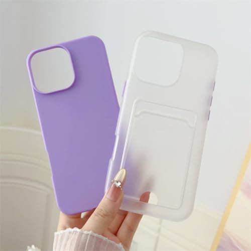 Coque iPhone 13 Pro Max rose, étui portefeuille 2 en 1 transparent et mat - 5