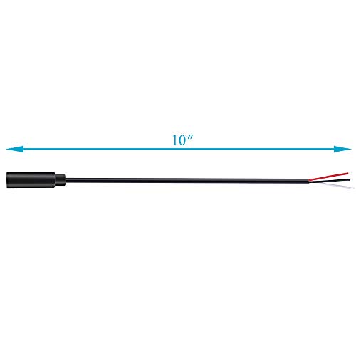 Fancasee (2 Pack) Replacement 2.5mm Female Jack to Bare Wire Open End TRS 3 Pole Stereo 2.5mm Jack Plug Connector Audio Cable for Headphone Headset Earphone Cable Repair