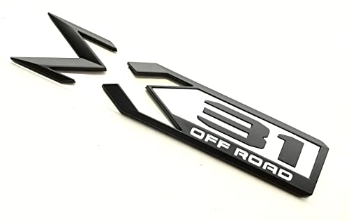 Image of 2Pack X31 Off Road Emblem 84682662 Rear Bodyside Badge Nameplate Letter Replacement for 2019 2020 2021 2022 GMC Sierra 1500 (White)