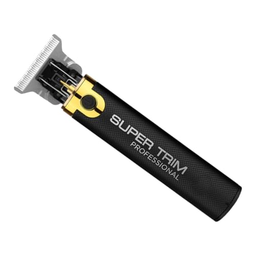 CALLARON Cortapelos Profesional Recargable USB Diseño Protector, Batería 1000mah, Cuerpo de Plástico Negro, Adecuado para Uso Hogar y Barbería