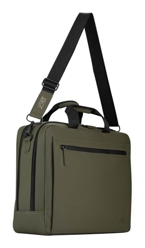 Halmstad Business Bag 2C JOST sac ordinateur olive double compartiment - 5