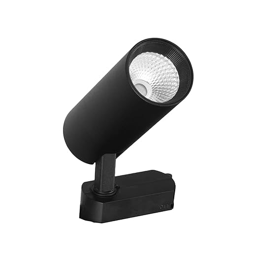 Image of Pack of 2, 20 Watt, Warm White Black Colour Track Light, Spot Light /Focus Light (Heavy Gauge), Track Rail Not Included (Pack of 2, Warm White, 20, Watts)