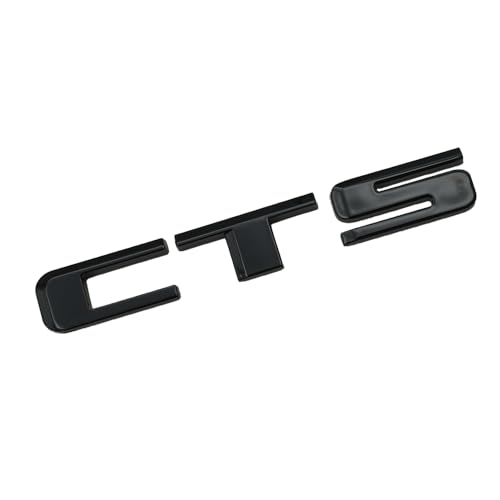 Emblema CTS negro brillante para solucionar pérdida o deterioro de insignias traseras 3
