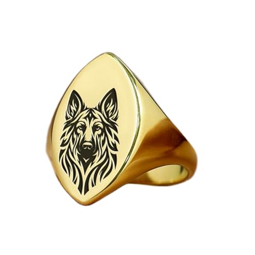 Bague Berger Allemand hypoallergénique, fini les irritations avec l'argent 925