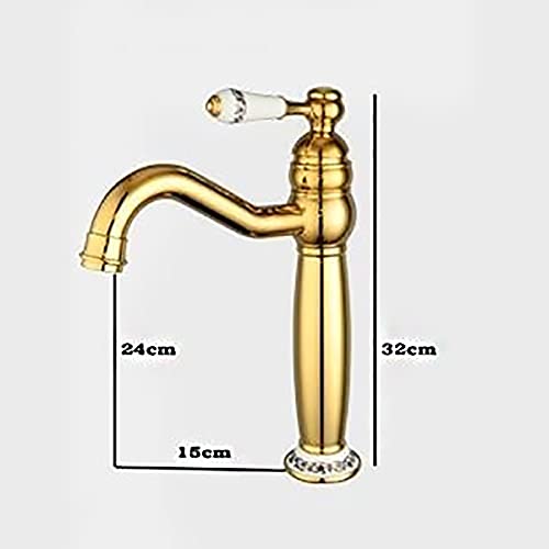 Robinet de lavabo de salle de bain luxe en or rose chic - 6