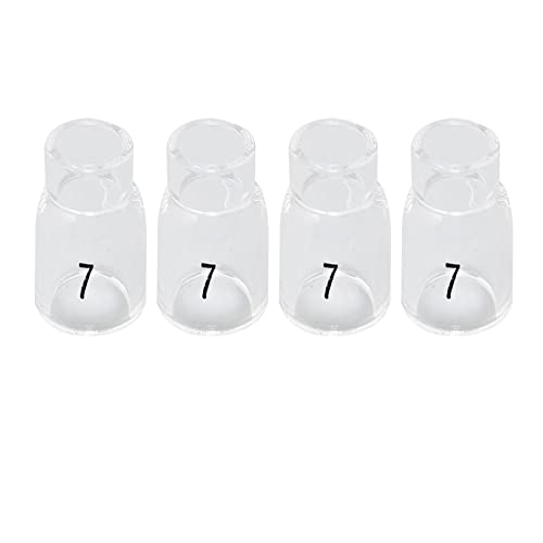 Image of RIVERWELD TIG Glass Cups Clear Quartz Nozzle 13N11 7# 7 /16 inch 11.00mm 4pcs