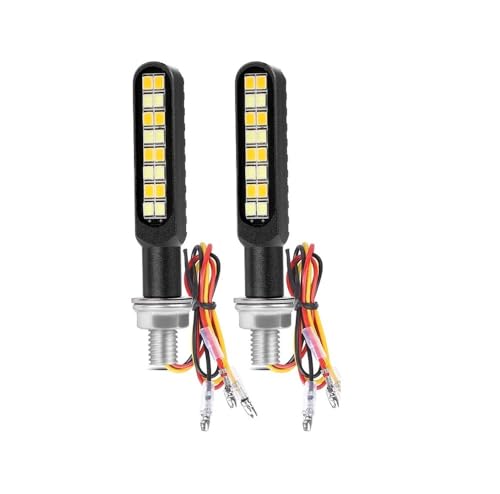 Clignotants LED directionnels moto avec feux de circulation diurnes DRL 12V