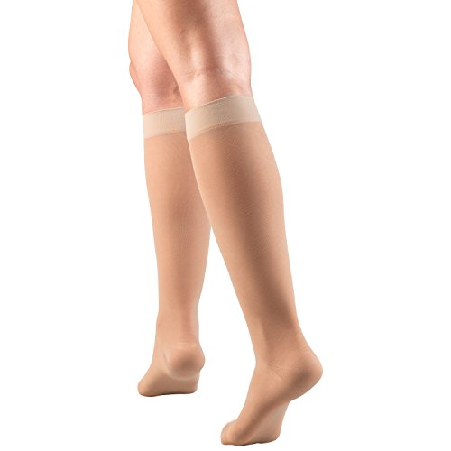 Image of Truform Compression 15-20 mmHg Sheer Knee High Stocking