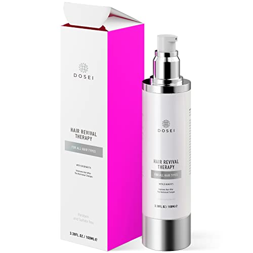 Damaged Hair Treatment Repairing - Split Ends Hair Treatment, Smoothing Hair Serum for Frizzy and Damaged Hair, Leave in Conditioner Treatment for Glossy, Silky, Shiny Hair