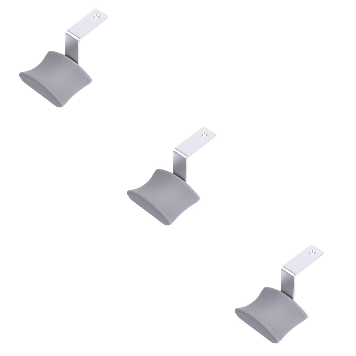 Hemobllo 3piezas Soporte De Auriculares De Aleación De Aluminio y Silicona con Adhesivo Diseño Curvado y Múltiples para Escritorio y Gaming