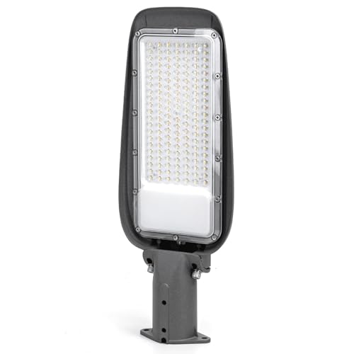 Farola LED delgada 100 W, alto brillo, bajo consumo, luz blanca, ideal para alumbrado público y seguridad exterior.