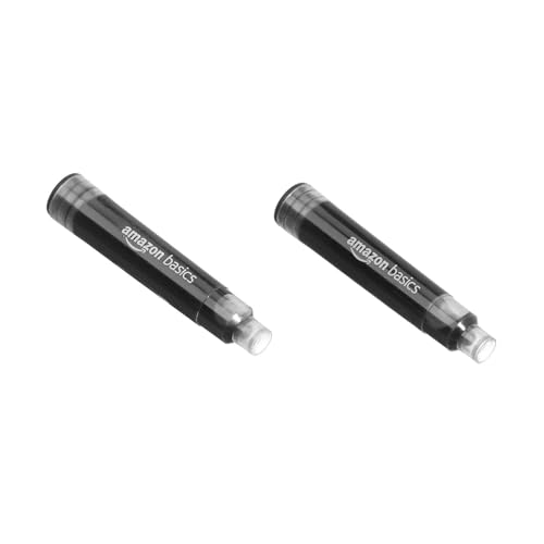 Image of Amazon Basics Refillable Fountain Pen with Smooth Writing, Fine Point Nib, Black Ink