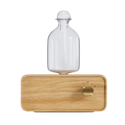 Lobamop Diffuseur D'Huiles Essentielles sans Eau, Nébuliseur Rechargeable sans en Bois et Verre pour Diffusion à Froid dans, Le Bureau