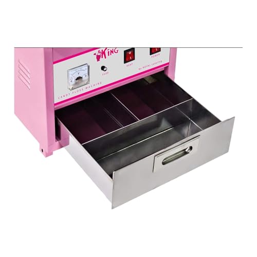 Helloshop26 Zuckerwatte-Set mit Stäben (100 Stück) – 72 cm – 1200 W – Trolley – Schutzkuppel 14_0004871 – Bild 8