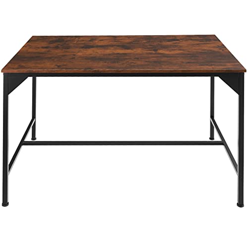 tectake-800969-Mesa-de-Comedor-Mesa-para-Cocina-con-diseno-Industrial-Mueble-Minimalista-para-salon-Mobiliario-de-Interior-Estilo-Vintage-Madera-Industrial-Oscura tectake-800969-Mesa-de-Comedor-Mesa-para-Cocina-con-diseno-Industrial-Mueble-Minimalista-para-salon-Mobiliario-de-Interior-Estilo-Vintage-Madera-Industrial-Oscura