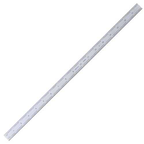 PEC Tools 18" Flexible Metal Ruler, 3R Graduation, Precision Measuring Tool