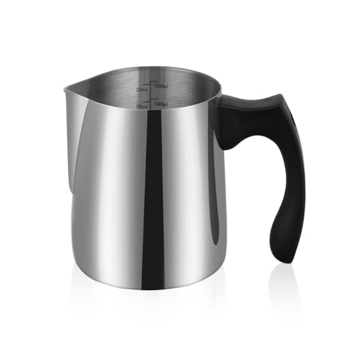 ALXBSONE Kerze Gießtopf zur Kerzenherstellung, Silber Wachsschmelztopf, Edelstahl-Kerzenherstellungsset für Erwachsene(550ml)