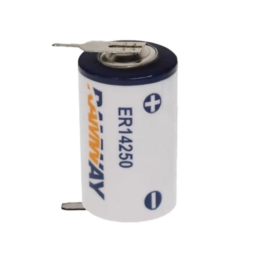 YICUAA�i1����jER14250 1/2AA 3.6V 1200mAh ���`�E���d�r�AXL-050F SB-AA02 LS14250 TL-5902 TL-2150 �݊��p �o�b�e���[�A���[���V�X�e���p(�͂񂾕t�����t��)