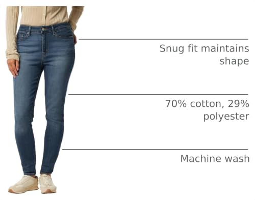 Levi Strauss Signature Gold Women's Modern Skinny Jeans (Available in Plus), Faded Memory, 10 - image 3