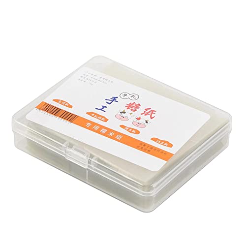 Nimomo Papel de Turrón, 500 Piezas de Papel de Arroz Comestible Papel de Oblea Hojas de Papel de Caramelo Hechas a Mano Papel de Gofre Pegajoso Papi para Turrón Caramelo Toffee