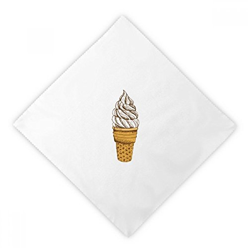 Serviettes de table réutilisables blanc multicolore lot de 2 grand format 47cm - 2