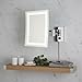 JERDON Rectangular Wall Mount Makeup Mirror - Lighted Makeup Mirror with 5X Magnification - Chrome Finish - Model JRT710CL