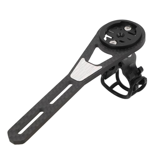 Soporte de Computadora para Bicicletas para el Blackbird Carbon Fiber Bike Computer Mount a Prueba de óxido Ligero para Bryton Xoss con Posicionamiento de Visión Plana (Largo)