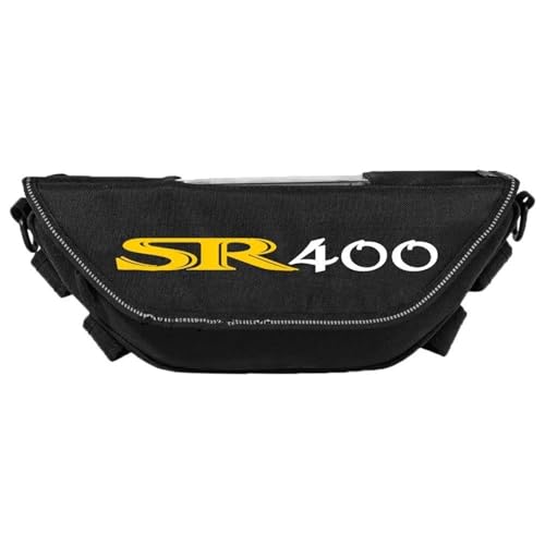 TXDBD Motorradzubehör Für Yamaha SR400: wasserdichte Und Staubdichte Satteltasche Mit Werkzeugtasche Und Schultergurten. Wasserdichtes Schnellverschlusspaket(Schwarz 12)