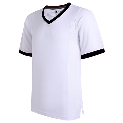 DEHANER Blank Football Jerseys for Men Unisex Workout Fitness Shirts Sports Uniform Casual Outfits