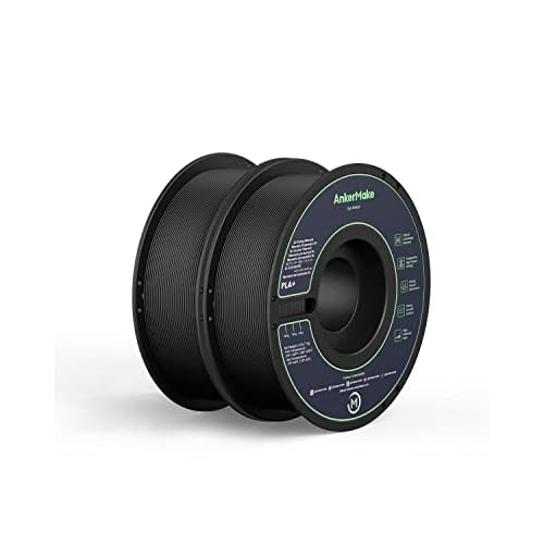 Filament dâimpression 3D AnkerMake PLA+, Filament AnkerMake officiel, Pack de 2, 2 kg, durable et rÃ©sistant, lisse, taux dâadhÃ©sion Ã©levÃ©, conÃ§u pour lâimpression Ã  grande vitesse (noir)