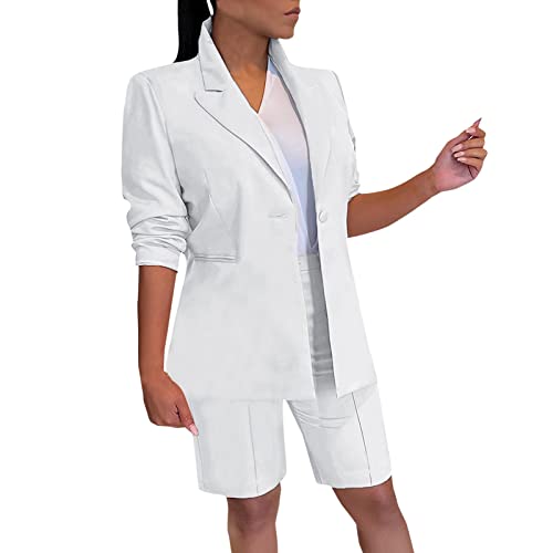 Tenue deux pièces femme avec veste chic pour terrasses d'été
