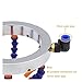 LAPBPVQAAR Spindle Cooling Water Ring Stainless Steel Plastic/Metal Nozzle 360 Degrees Durable Water Spray Ring Machine Tool for Industrial Production, Material Cooling(180mm Metal Nozzle)