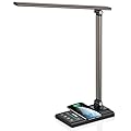 AFROG 5th Gen Multifunctional LED Desk Lamp with 10W Fast Wireless Charger, USB Charging Port,1800Lux Super Bright,5 Lighting Mode,7 Brightness, Touch Control, Auto Timer, 15W Office Table Lamp