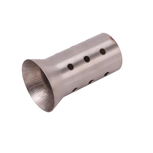 DINGZEN Echappement Silencieux D'échappement Universel en Métal pour Moto, 35 Mm, 42 Mm, 48 Mm, 53 Mm, Silencieux, Tuyau Intermédiaire AV&Ant