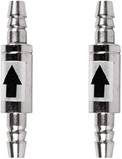 2 Pcs One Way Check Valves Stainless Steel Non Return Check Valves Aquarium Air Pump Check Valves for Aquarium Fish Tank